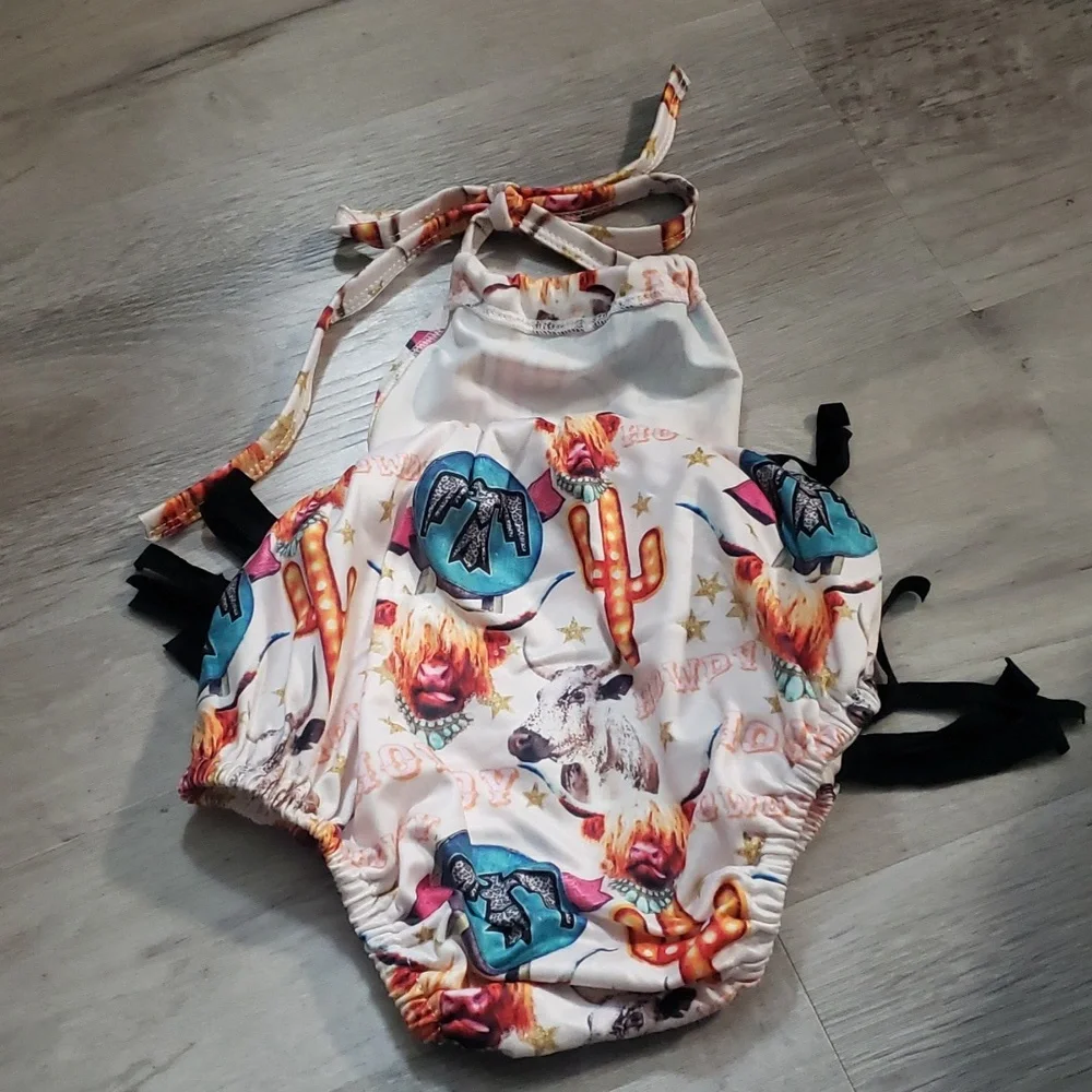 Fringe romper cattle cactus 6 To 12 Months Nwot - Picture 4 of 5